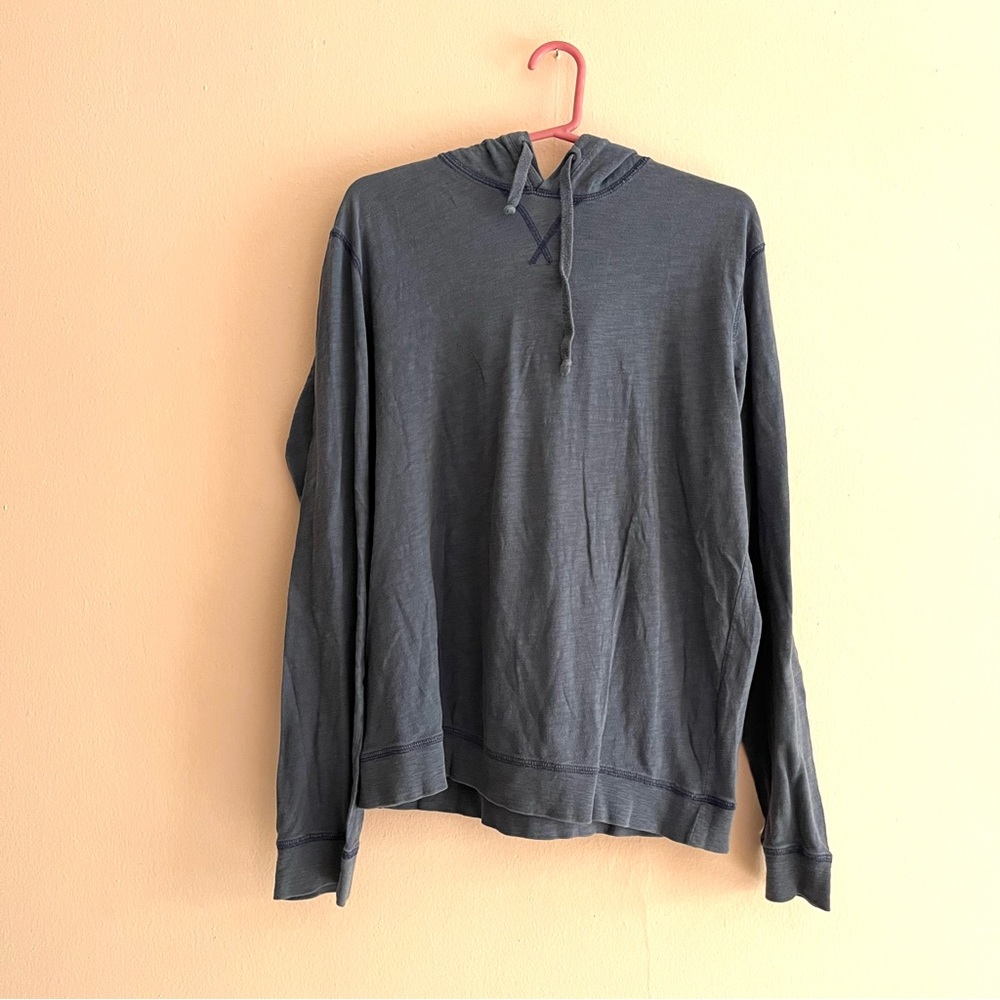 Vince Light Gray blue Hoodie for Men Size Large cotton lightweight